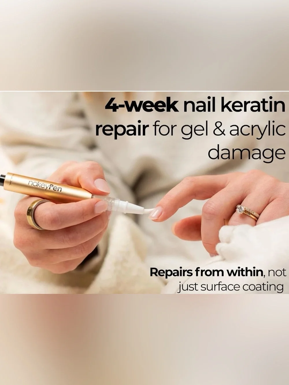 Pink Nail Strengthener Pen - Nail Strengthening Treatment